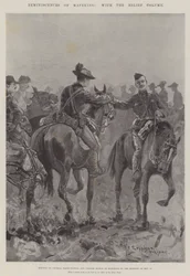 Souvenirs de Mafeking, avec la colonne de secours